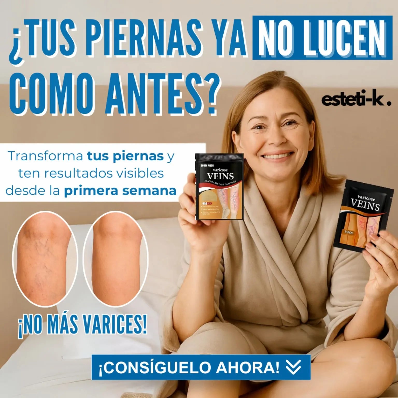 Parches anti-varices paga 2 y lleva 3 paquetes (36 PARCHES) y envió GRATIS🚚🎁