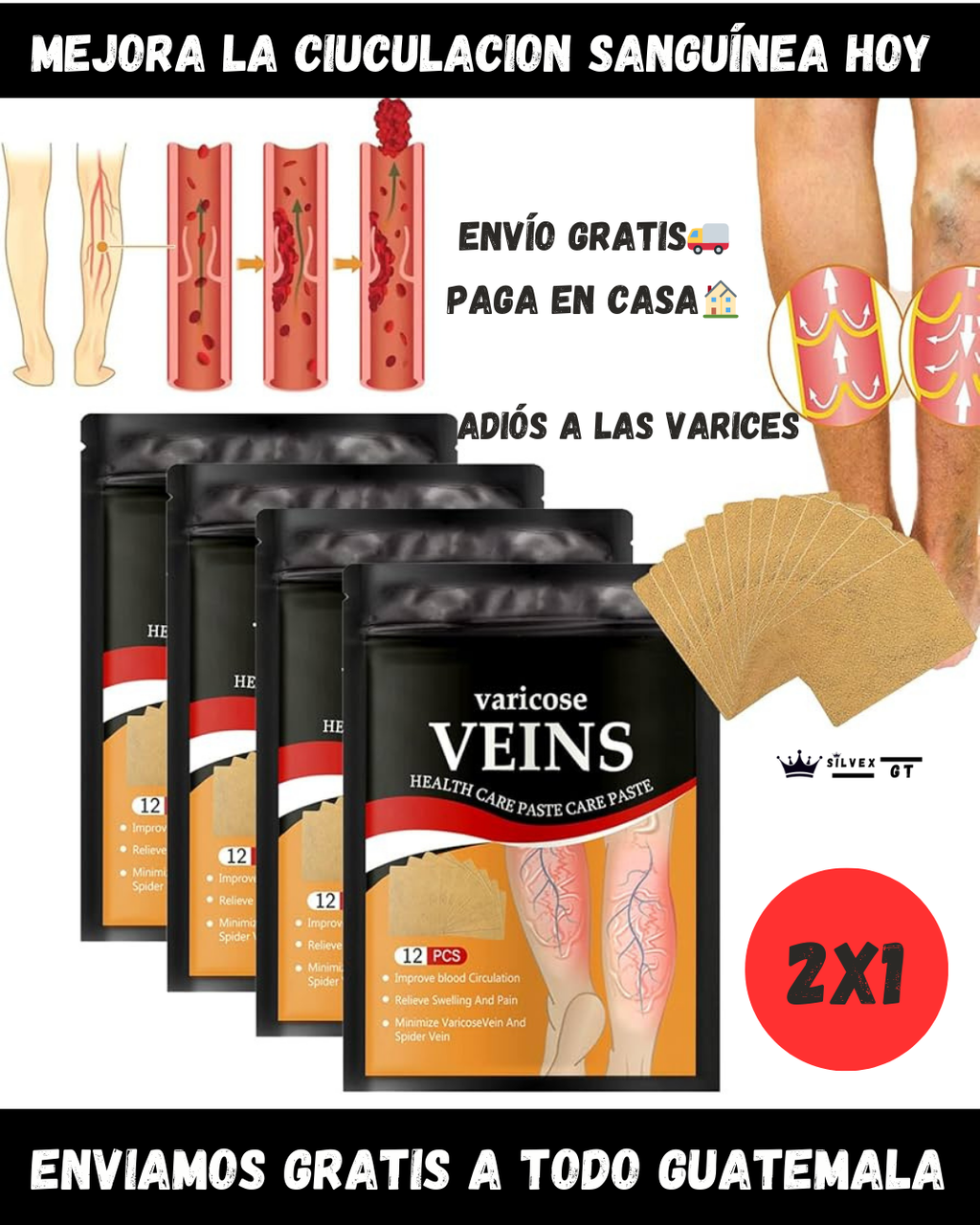 PARCHE ANTIVARICES- ENVIO GRATIS