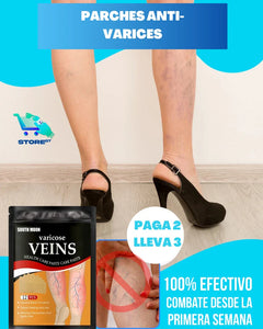 Parches anti-varices paga 2 y lleva 3 paquetes (36 PARCHES) y envió GRATIS🚚🎁